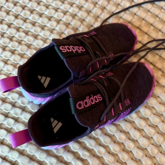 Adidas Kaptir Flow Black and Purple Kids Sneakers - Picture 6 of 11